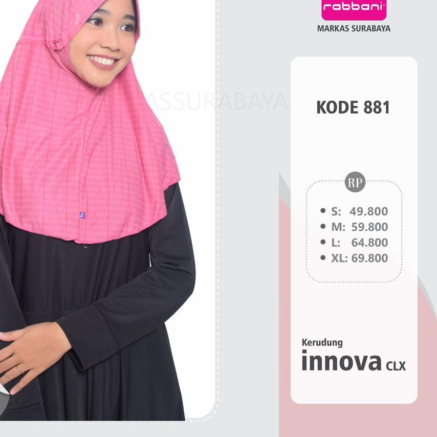 ♨ [2] KERUDUNG INSTANT INNOVA CLX RABBANI ORI ✹