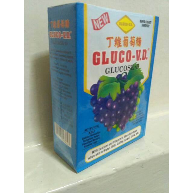 GLUCO - VD Gula anggur Glukosa Glucose Bubuk Gula Anggur 340gr