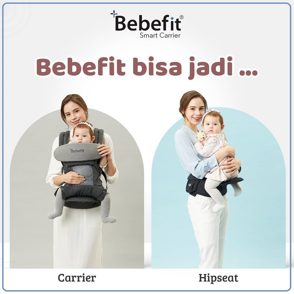 Bebefit Smart Baby Carrier &amp; Foldable Hip Seat