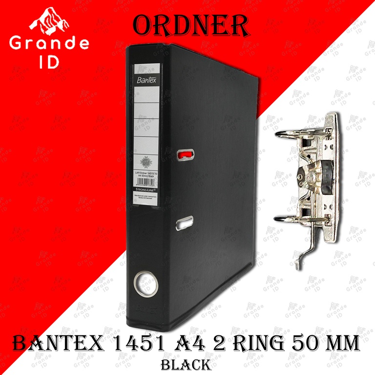 

ORDNER BANTEX 1451 A4 2 RING 50 MM LEVER ARCH FILE