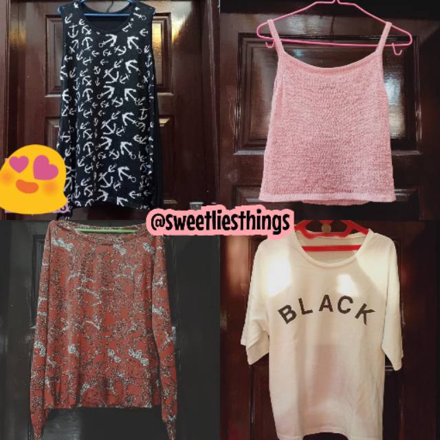 (Preloved 10K) KATALOG BAJU KAOS WANITA CASUAL TANKTOP REMAJA