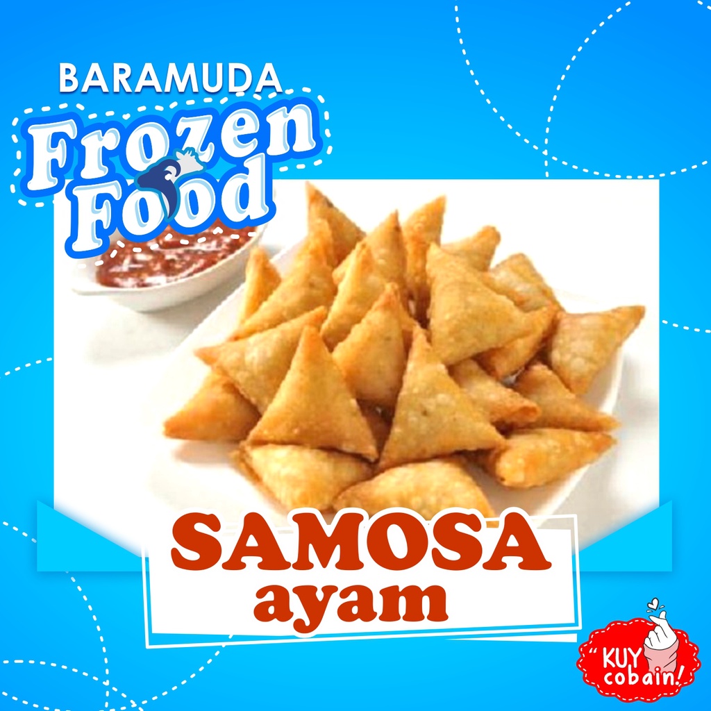 

Samosa Ayam Frozen Food Baramuda, praktis, full isi, enak, halal 100%