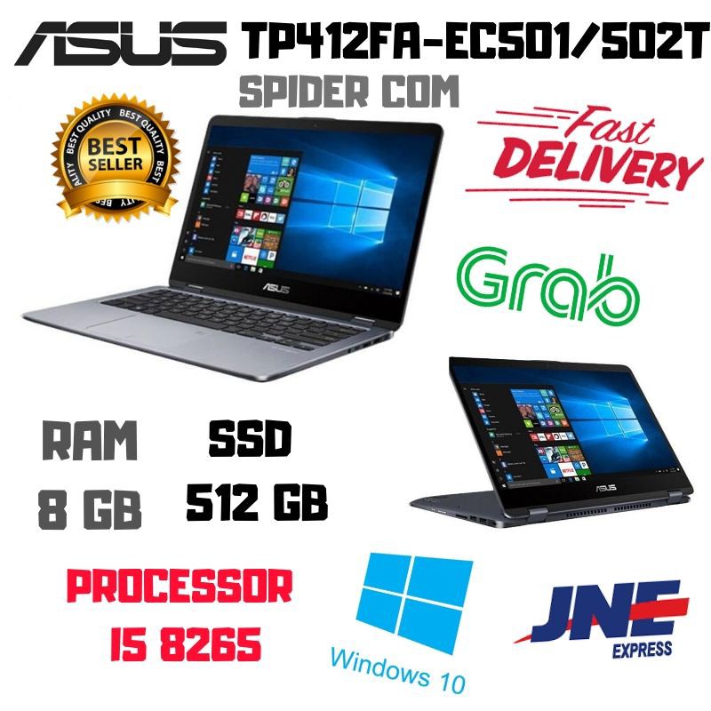 Laptop ASUS VivoBook Flip TP412FA EC501T| i5-8265U/8GB/512GB SSD/Win10