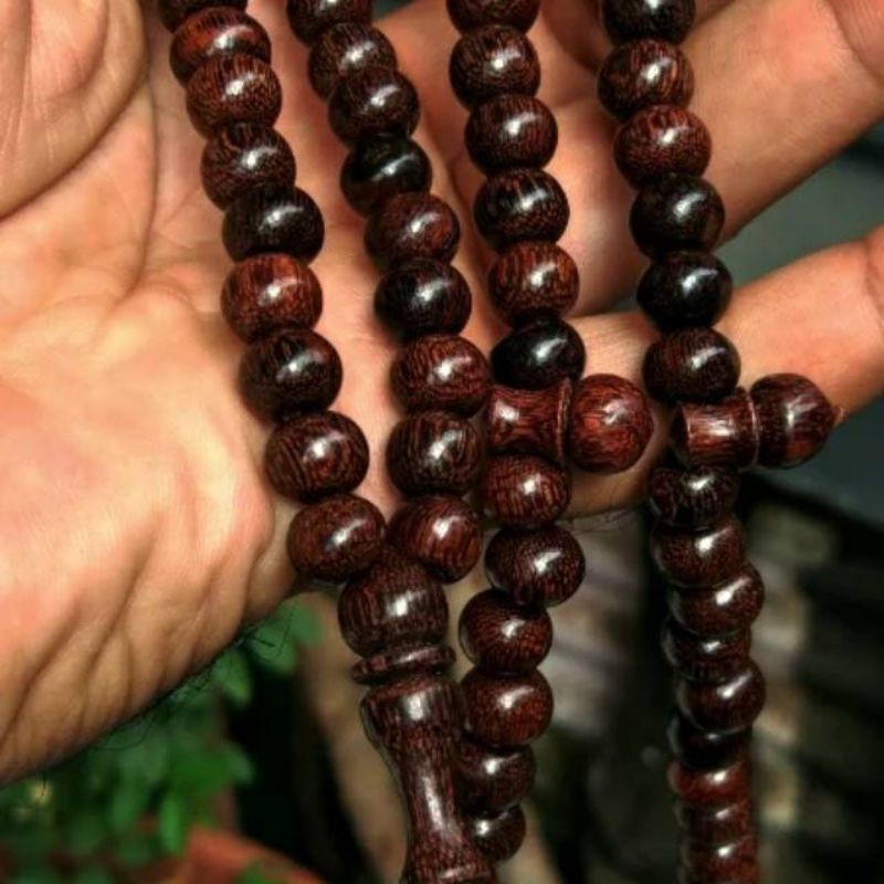 tasbih galih asem asli 7mm full galih tasbih galih asem asli tasbih kayu galih asem tasbih 99 CLW