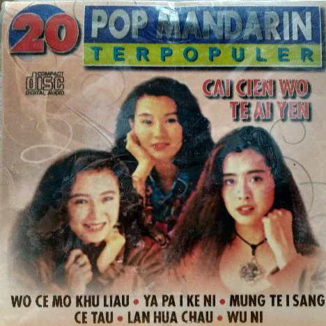 CD Musik 20 Pop Mandarin Terpopuler Cover Version