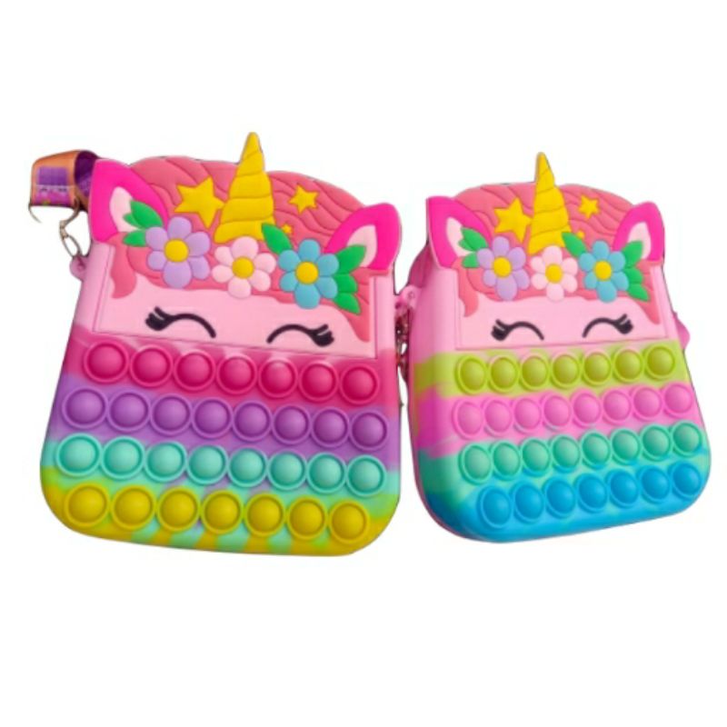 Tas Pop It Besar Tas Pop it Karakter Tas Selempang Pop It Tas Anak Tas Slempang Anak