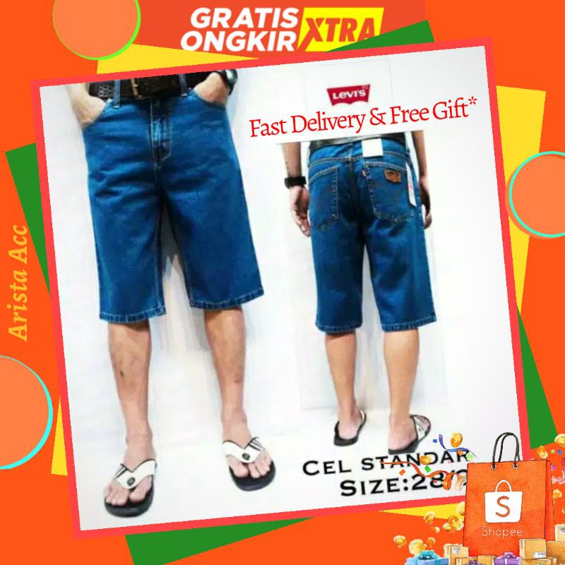 CELANA PENDEK JEANS PRIA / CELANA JEANS DISTRO / JEANS KETAT / celanapendek