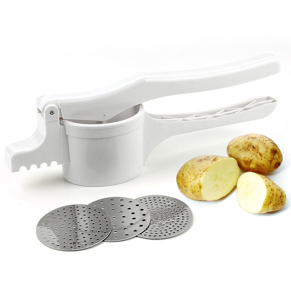 [Elegan] Potato Masher Easy Clean Handheld Alat Penghancur Buah Tekan Tipe Alat Sayur