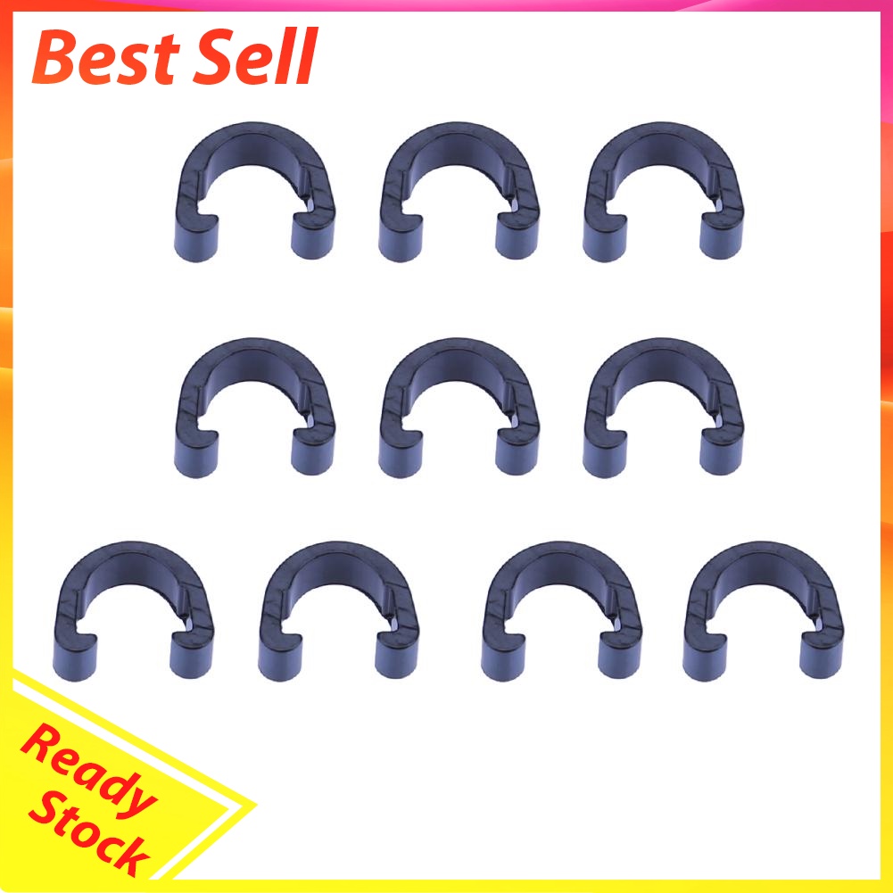 10pcs Bike Bicycle C-Clips Buckle Hose Brake Gear Cable Housing Guide