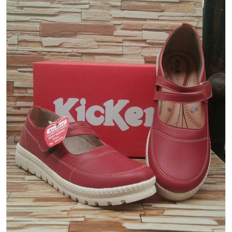 Sepatu Wanita Kickers Slip On Size 36-40 Size 40 41 42 Jumbo