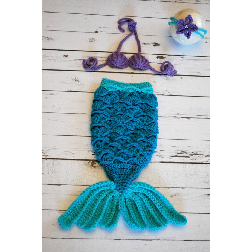 BAJU RAJUT BAYI / COSTUM / PROPERTI FOTOGRAFI / BABY PHOTOSHOOT MERMAID 3