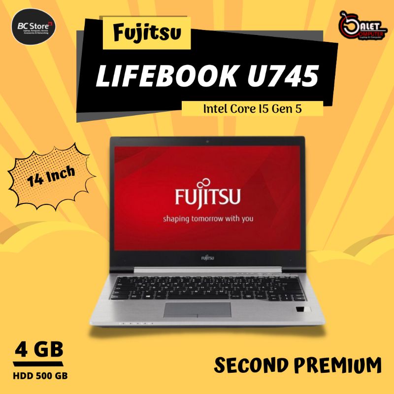 FUJITSU U745 CORE I5/4GB/SSD 256/14" SECOND PREMIUM
