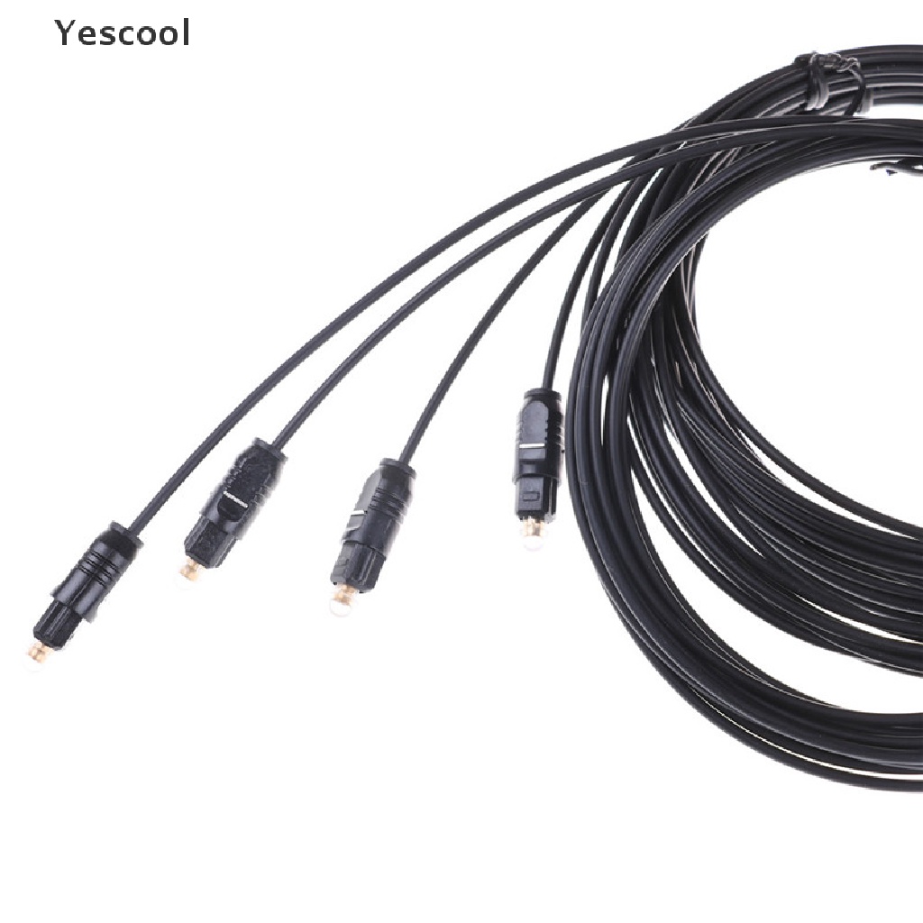 Yes Kabel Audio Digital TOSLink Fiber Optik Warna Hitam Panjang 1.5M 2M 3M 5M