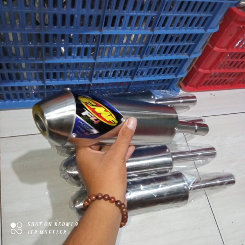 Silincer Fmf knalpot Suzuki TS 125 2 tak full stainless
