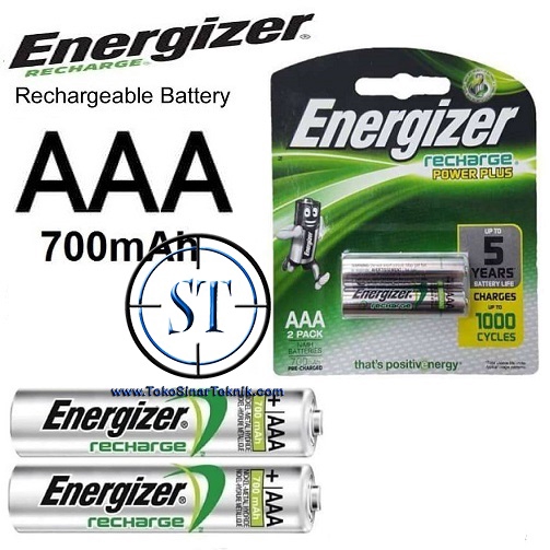 Baterai / Battery AAA / Battre Batre A3 1.2V Battray Energizer Rechargeable 700mAh Isi 2 Pcs