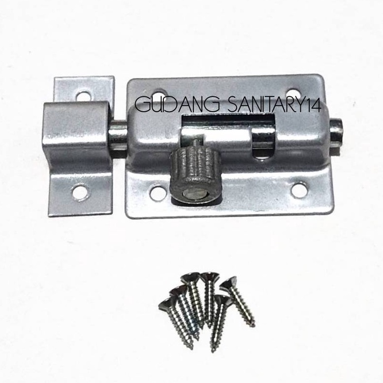 Grendel slot pintu jendela 2 inch grendel besi tebal 2 inch grendel tower bolt