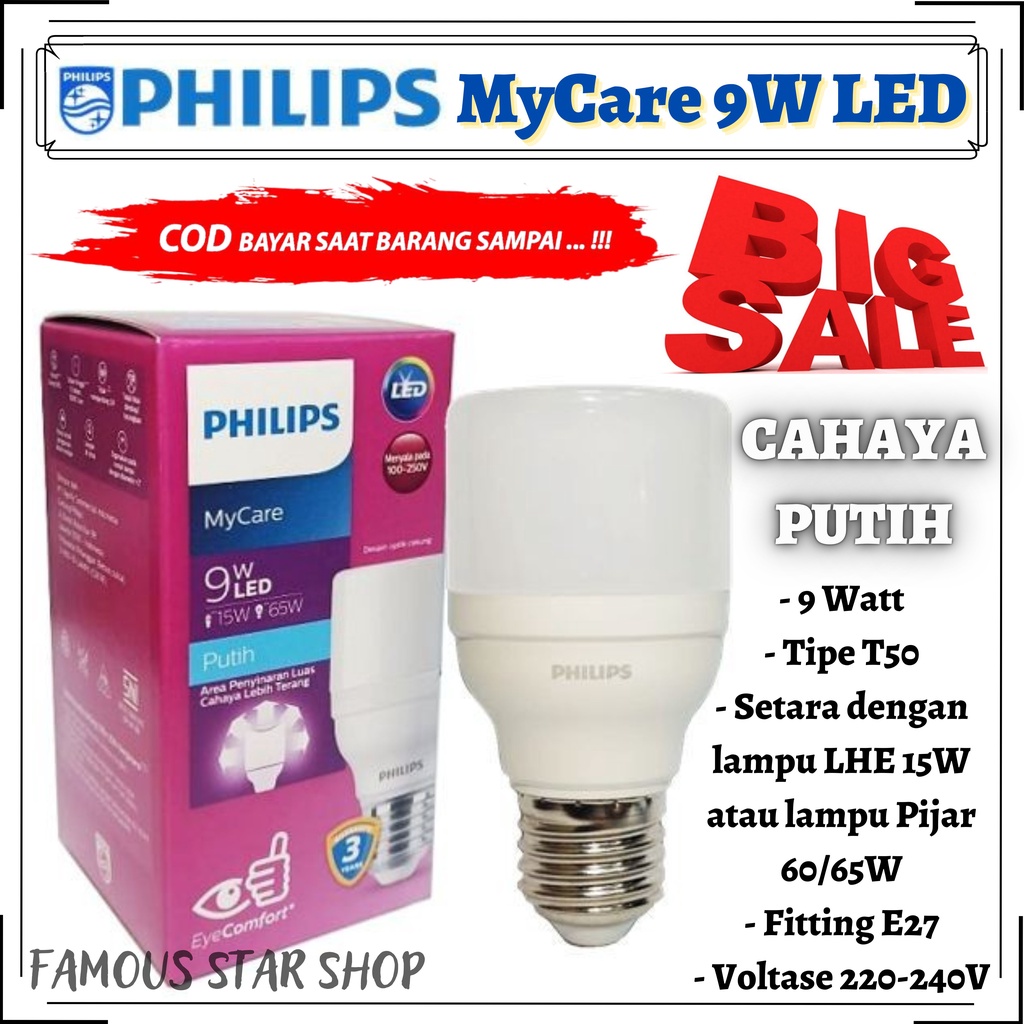 PROMO--Lampu LED Lampu Philip / Philips 20 Watt /17 Watt /13 Watt /11 Watt /9 Watt-Paling Terang Model Tabung / lampu led tabung // lampu philips // lampu tabung // lampu led //lampu TABUNG | FMS