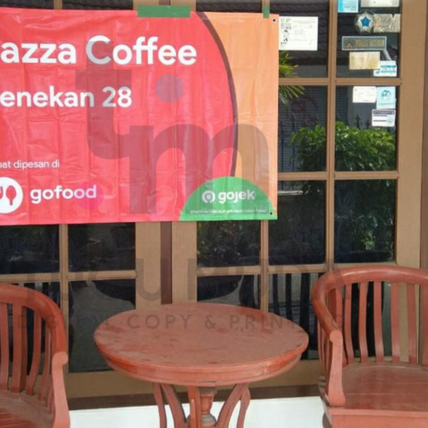 Flash Sale KODE-288 Cetak MMT|Spanduk -Grab-Resto-GoFood-GoJek-Makanan - Flexy Frontlite