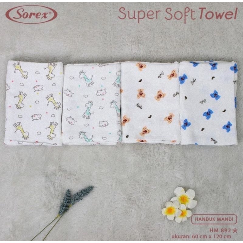 Sorex Handuk Mandi Bayi &amp; Anak Motif Lucu HM892