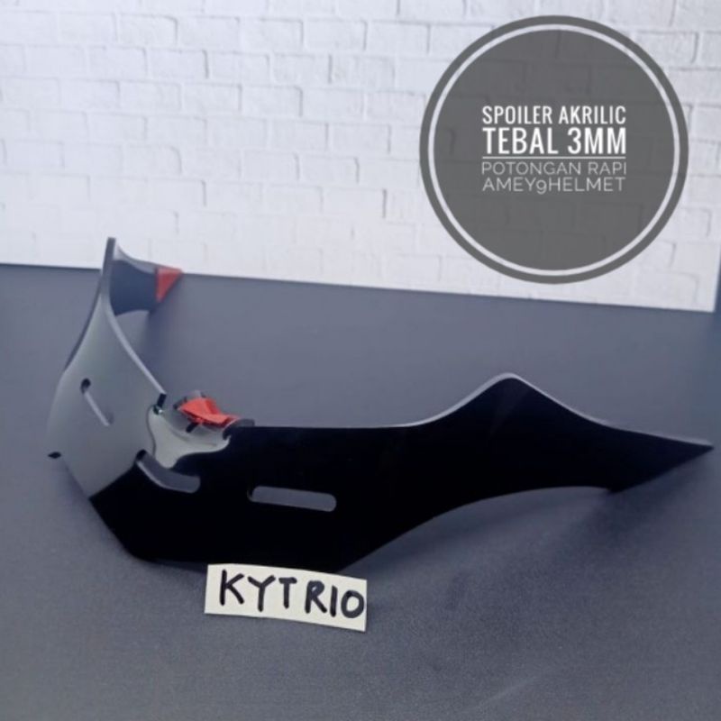 SPOILER HELM KYT R10 RC7 K2R VENDETTA KYT TT NHKRX9 KBC