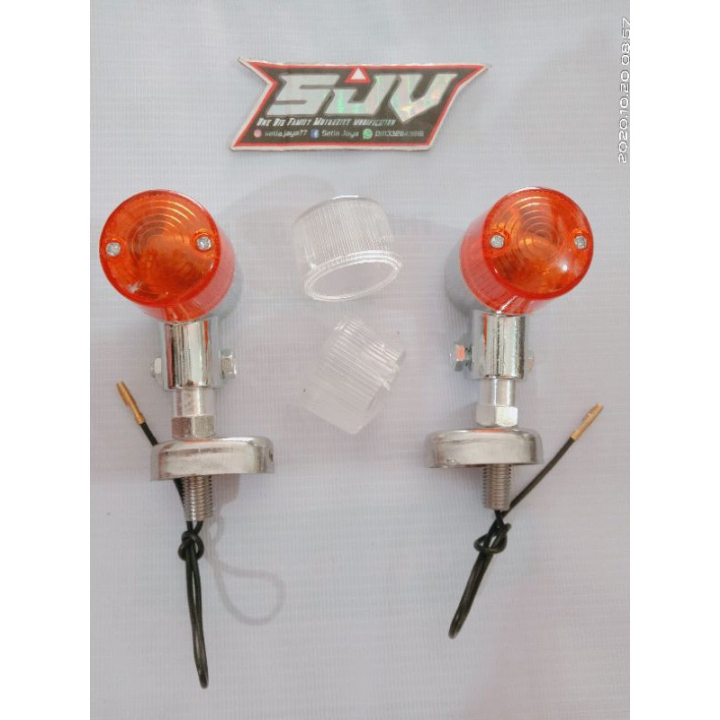 LAMPU SEIN MODEL PALU BULAT DOUBLE KACA RIDE IT MURAH