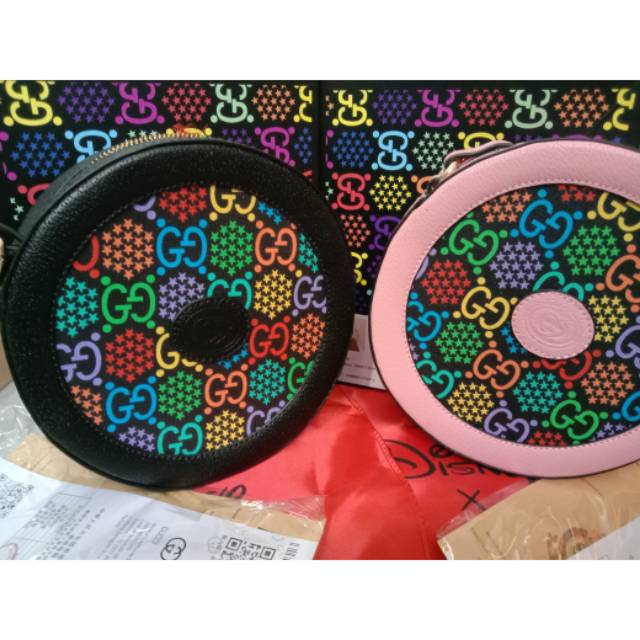 TAS GUCCI BULAT PELANGI