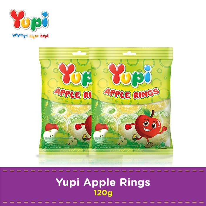 

54ekh Yupi Apple Rings 120 Gr 60J