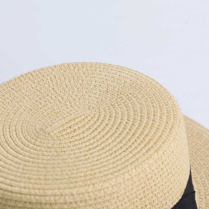 GS8pro Boater hat pork pie hat topi pantai dewasa | Topi Boather Hat DEWASA / Topi bulat dewasa / topi pantai bulat Jiangxihuitian Topi Pantai Panama Summer Sun Beach Straw Hat CW48