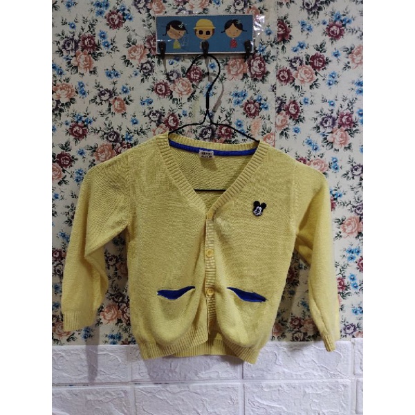 cardigan rajut anak usia 3-4tahun preloved
