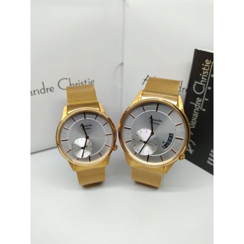 Jam tangan Couple Alexandre christie AC 8519 AC8519 original garansi resmi 1tahun
