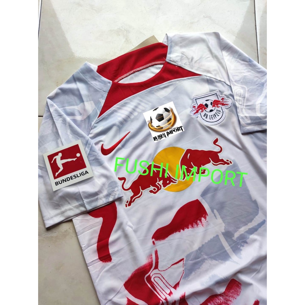 Jersey Baju Bola RB Leipzig Home Full Patch 2022 2023 Grade Ori