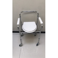 Original Kursi BAB Commode Chair Roda Comode Chair Kursi BAB Roda Alat Bantu Kesehatan Kursi BAB