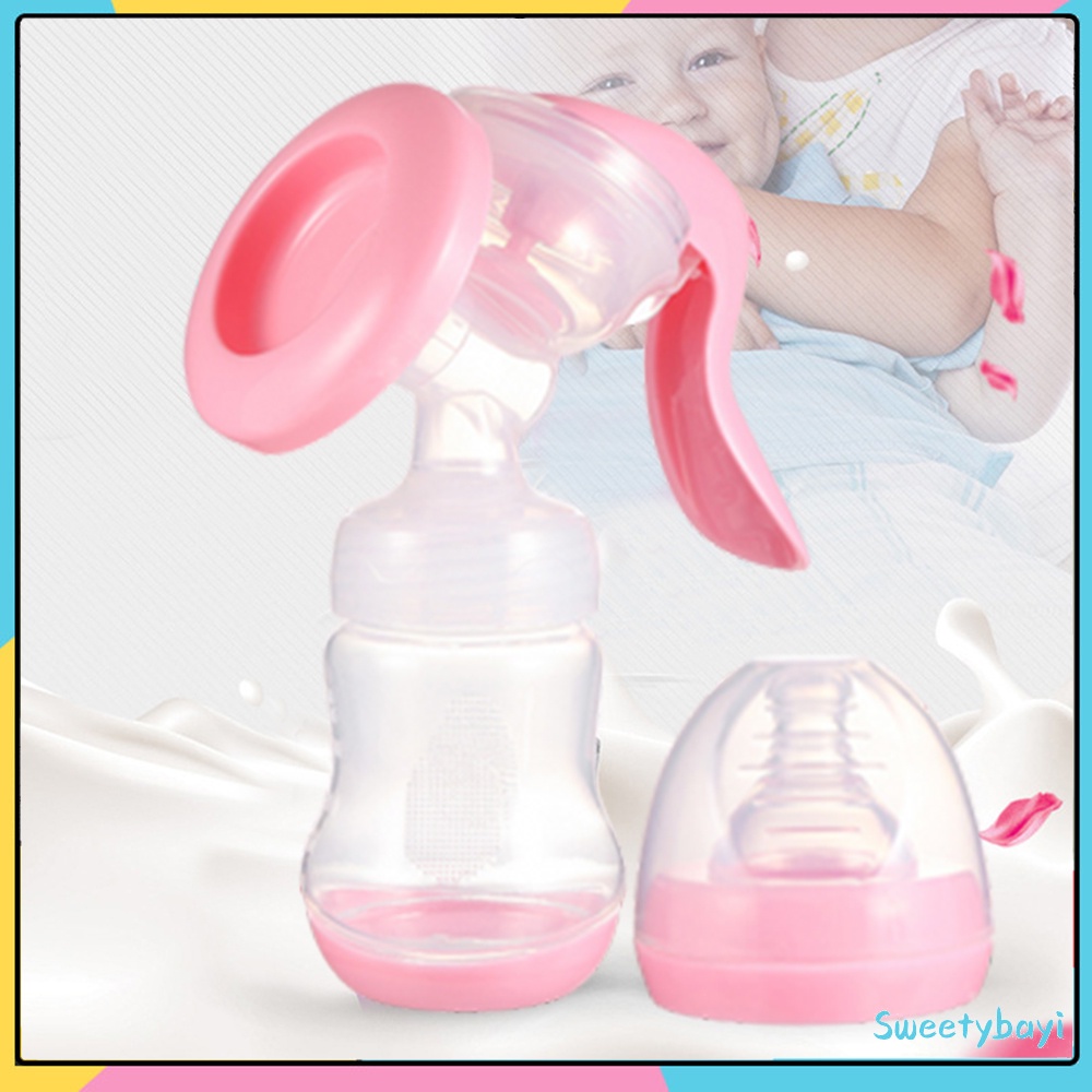 Sweetybayi Pompa asi manual 180 ml breast pump silikon BPA Free