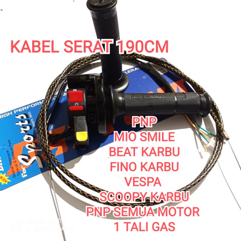 GAS SPONTAN MIO SMILE FINO KARBU BEAT KARBU VARIO KARBU VESPA