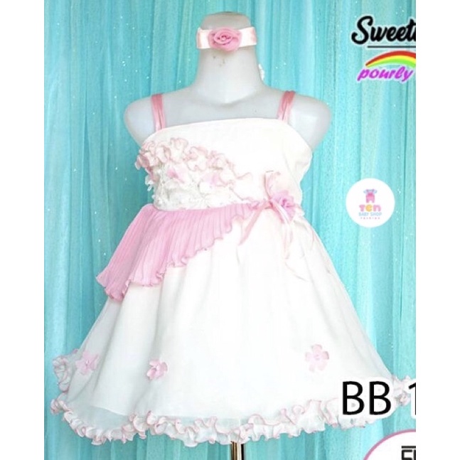 Dress Bayi Sifon U Can See Tengtop + Bando Anak Cocok untuk acara Pesta Ulang Tahun / Kondangan