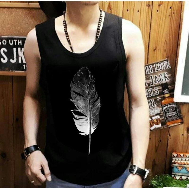 JNW-SINGLET/T-SHIRT DISTRO/Kaos cwo Singlet Bulu bahan spandex fit to L-Xl