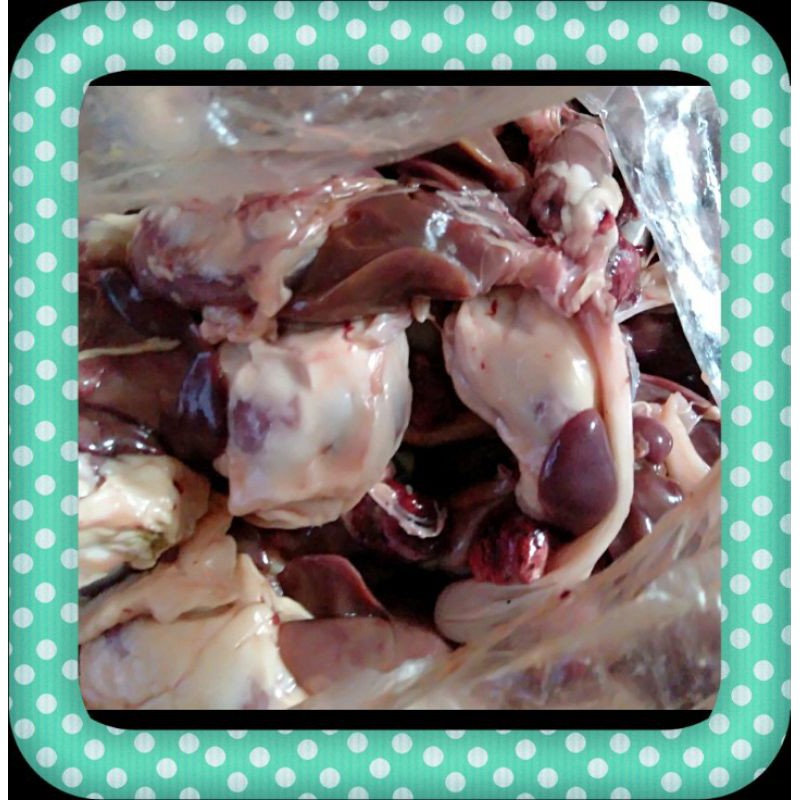 

hati ampela ayam isi 10 + usus 100 gr.