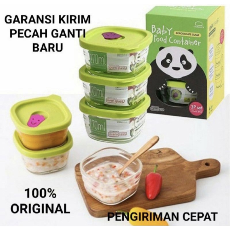 Lock n Lock Baby Food Container Mpasi 170ml set 3pcs