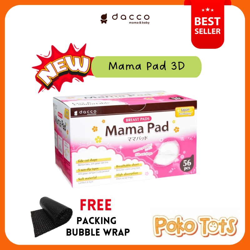 Dacco Mamapad Breastpad 3D 56pcs GOSEND ONLY Penyerap Asi Mama pad Breast pad 56