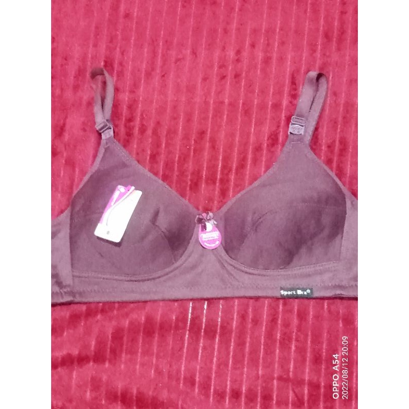 Bra promo Sport Bra bahan katun Tanpa busa..Tanpa kawat.1pcs