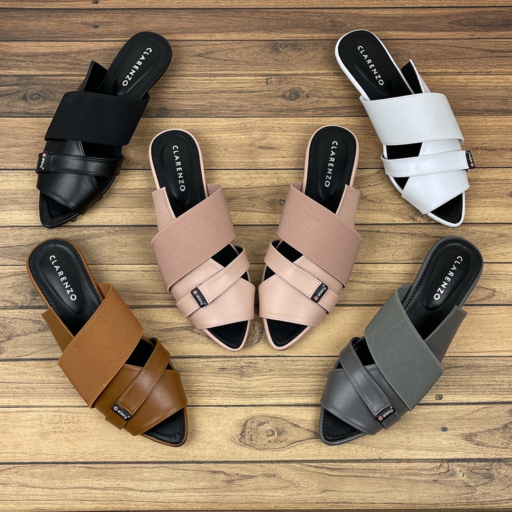 Sandal Wanita Slip On Mules JD07 ~ Clarenzo