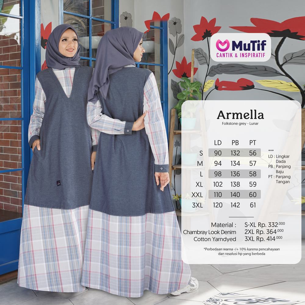 GAMIS COUPLE IBU DAN ANAK ARMELLA MUTIF