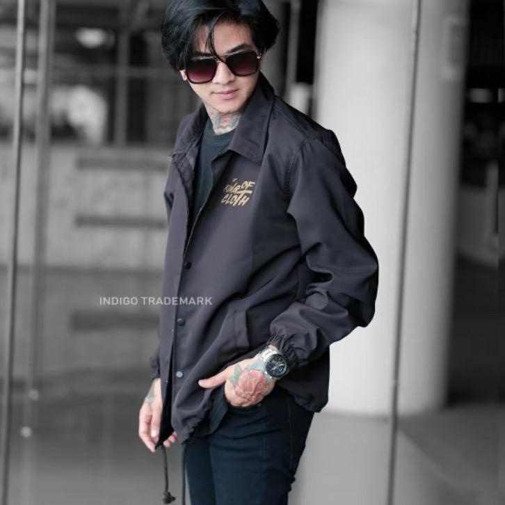 LANGSUNG KIRIM.. JAKET WINDBREAKER INDIGO KING OF CLOTH - COACH PARASIT JAPAN SIMPLE PRIA WANITA CAS