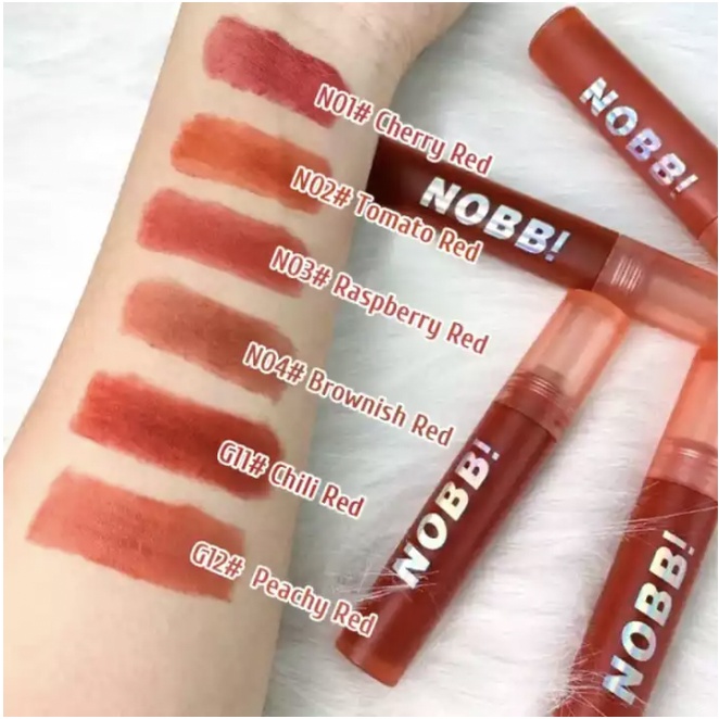 NOBB Air Matte Velvet Lip Cream Waterproof  Lipstick Long Lasting Lipstik Lip Gloss NO001