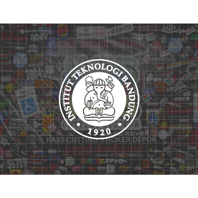 Cutting Sticker Logo ITB Institut Teknologo Bandung Uk 10 Cm Mobil hax55 Kualitas Baik