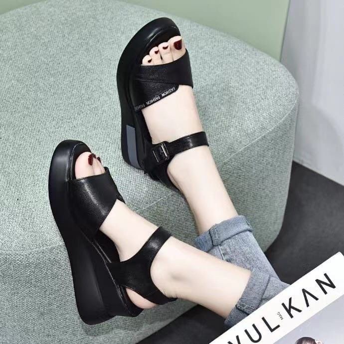 LFS-SW06 Sandal Wedges Wanita Fashion Import Best Quality New