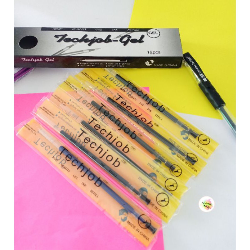 

REFILL PULPEN GEL TECHJOB 0.5 mm HITAM