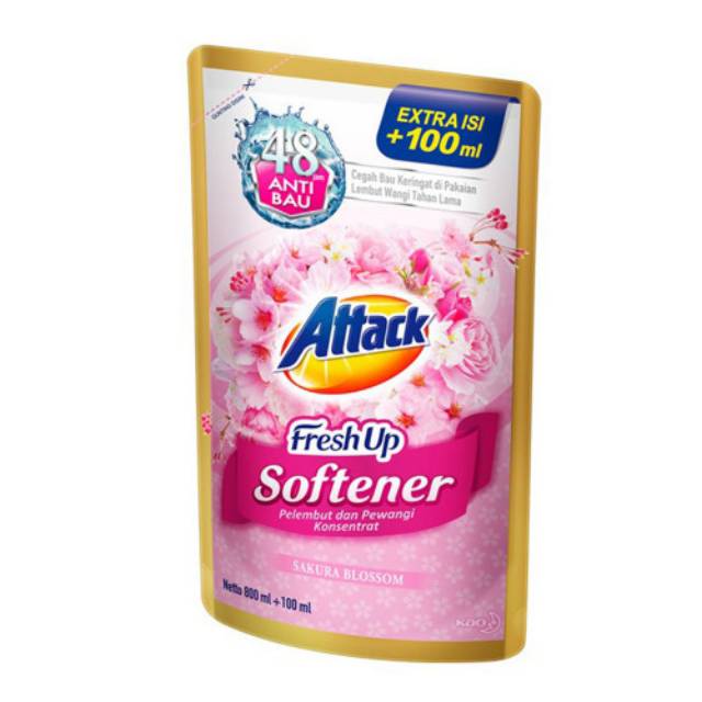 ATTACK FRESH UP SOFTENER SAKURA BLOSSOM REFILL 800 ML