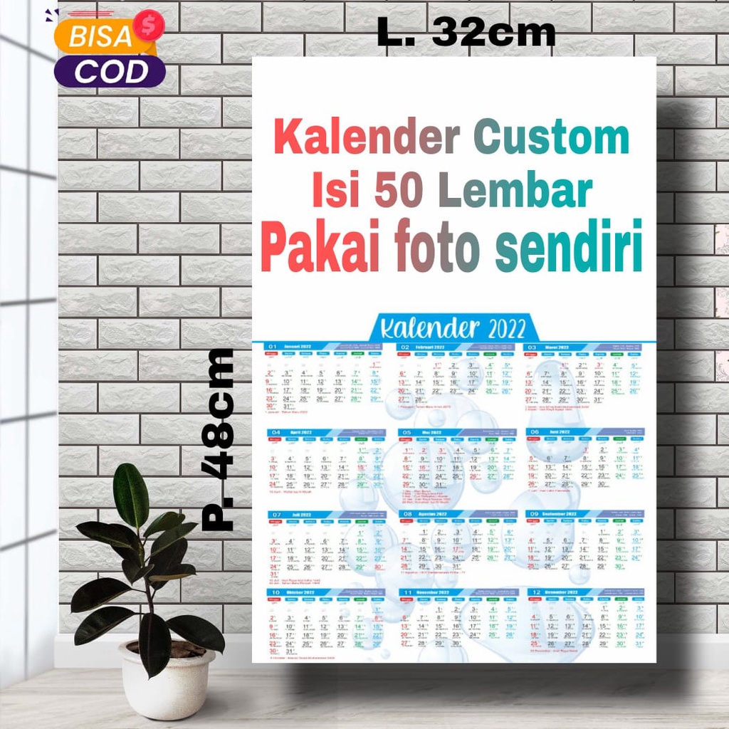 

kalender 2022 Custom Foto sendiri isi 50 lembar / calender custom foto keluarga
