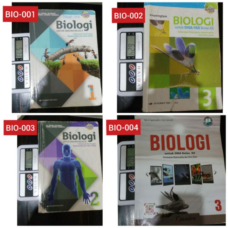 Buku SMA Bekas (Matematika, Fisika, Kimia, Biologi)-BIOLOGI